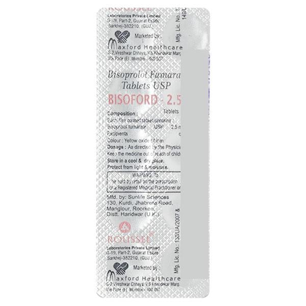 BISOFORD 2.5 Tablet 10's