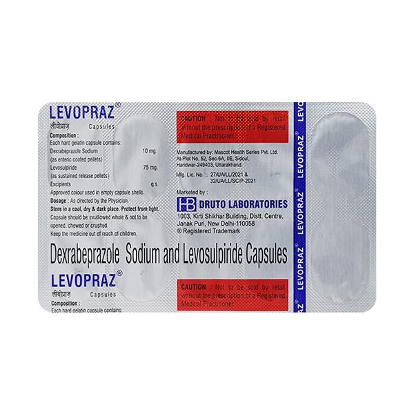 LEVOPRAZ 75/10mg Capsule 10's