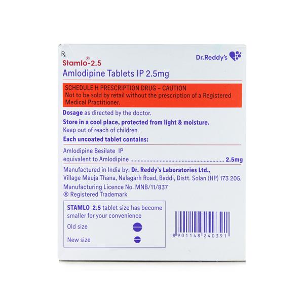 Stamlo 2.5mg Tablet 30'S