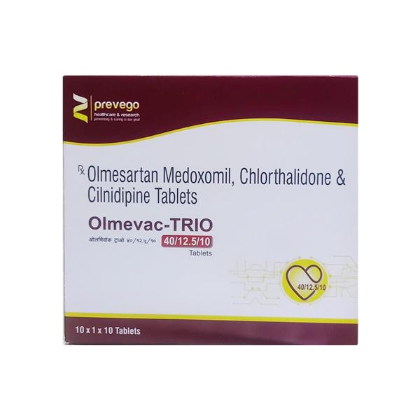OLMEVAC TRIO 40/10/12.5 Tablet 10's