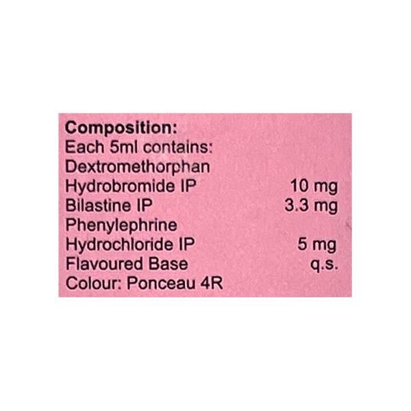 WELBIHIST DX SUGAR FREE Syrup 100ml