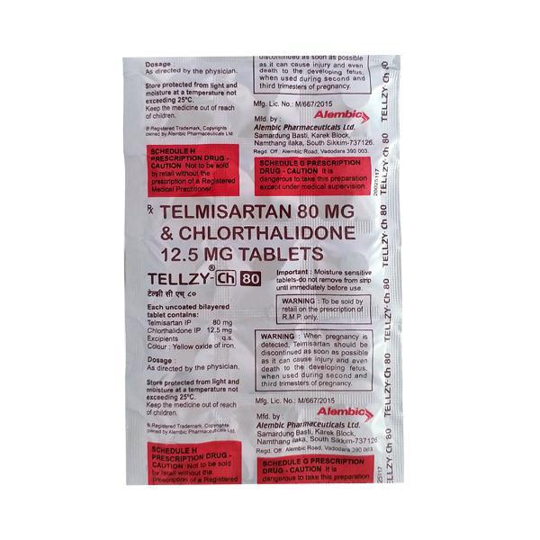 Tellzy CH 80mg Tablet 15'S