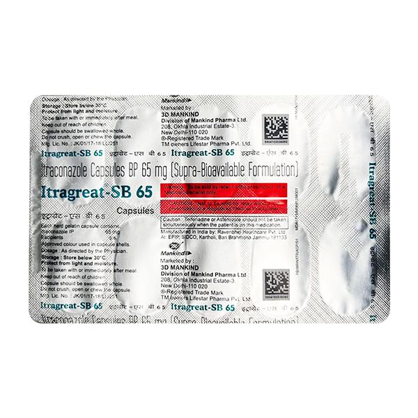 ITRAGREAT SB 65 Capsule 10's