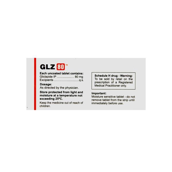 GLZ 80mg Tablet 10'S