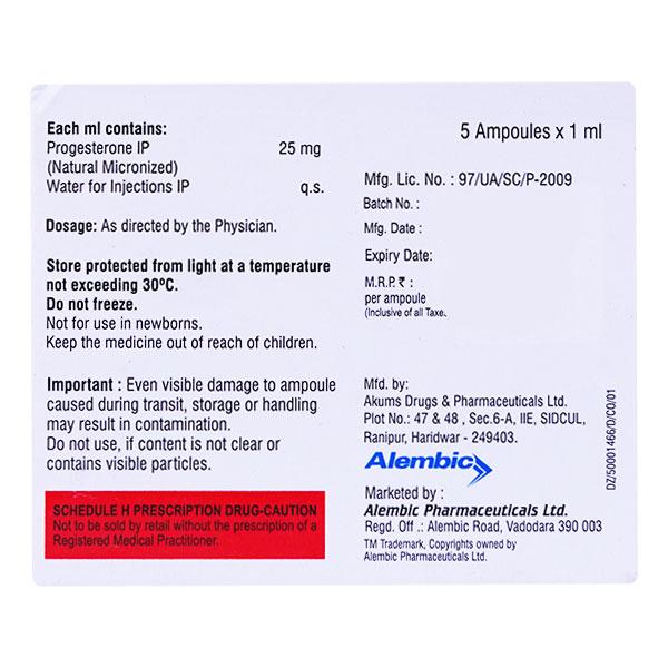 Gestofit SR 25mg Injection 1'S