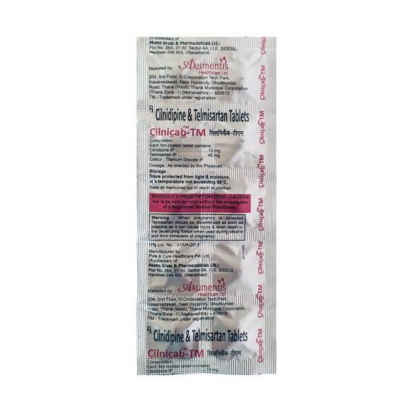 Cilnicab TM Tablet 10'S