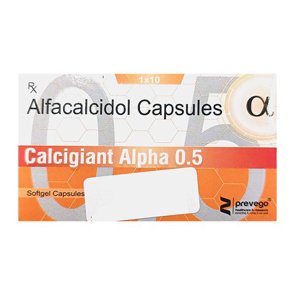 CALCIGIANT ALPHA 0.5 Softgel Capsule 10's