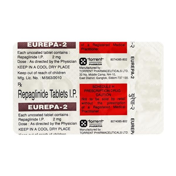 EUREPA 2mg Tablet 15's