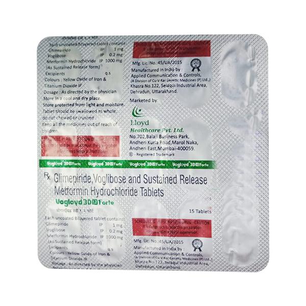 Vogloyd 3D Forte 1.2mg Tablet 15'S