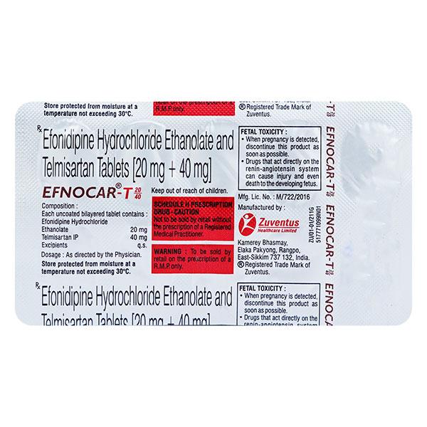 EFNOCAR T 20/40 Tablet 10's