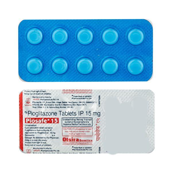 Piosafe 15mg Tablet 10'S