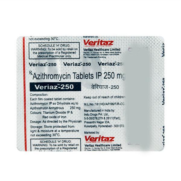 Veriaz 250mg Tablet 6'S