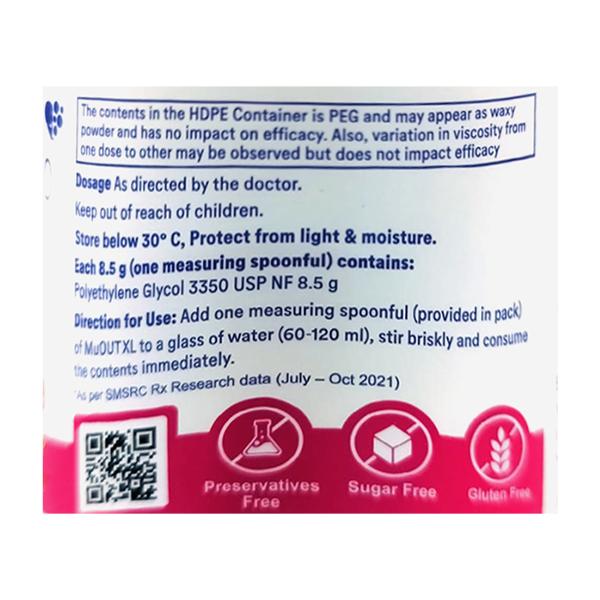 MUOUT XL SUGAR FREE GLUTEN FREE Powder 238g