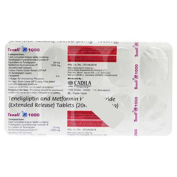 SITENALI M 1000 Tablet 15's
