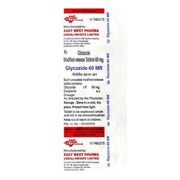Glycozide MR 60mg Tablet 10'S