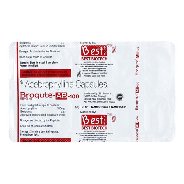 BROQUTE AB 100 Capsule 10's