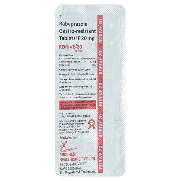 RDRIVE 20mg Tablet 10's