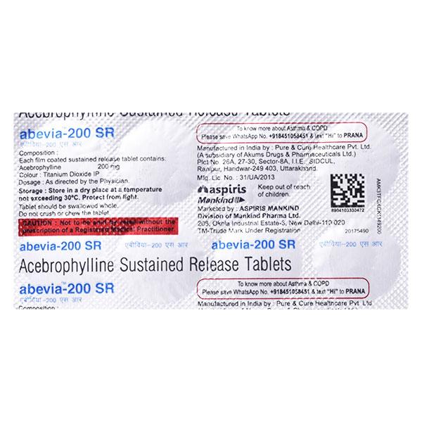 ABEVIA 200 SR Tablet 10's