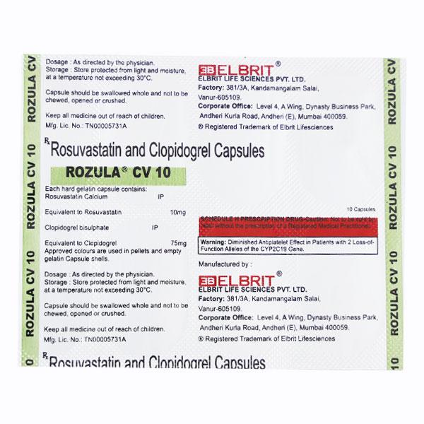 ROZULA CV 10mg Capsule 10's
