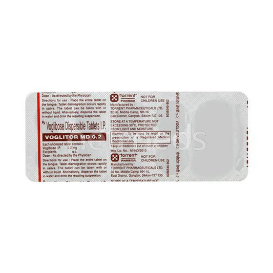 Voglitor MD 0.2mg Tablet 10'S