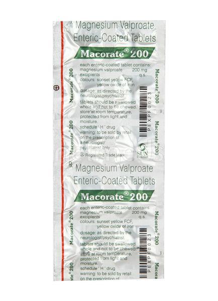 Macorate 200mg Tablet 10'S