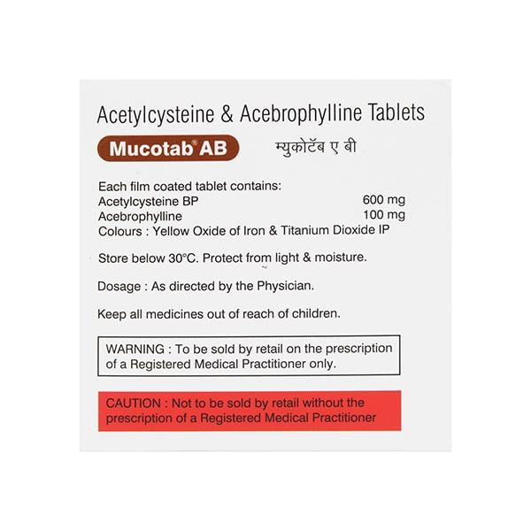 MUCOTAB AB Tablet 10's