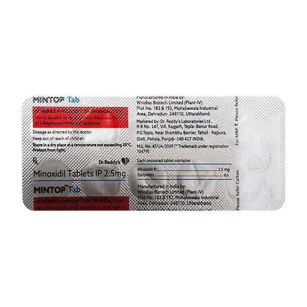 MINTOP 2.5mg Tablet 3x10's