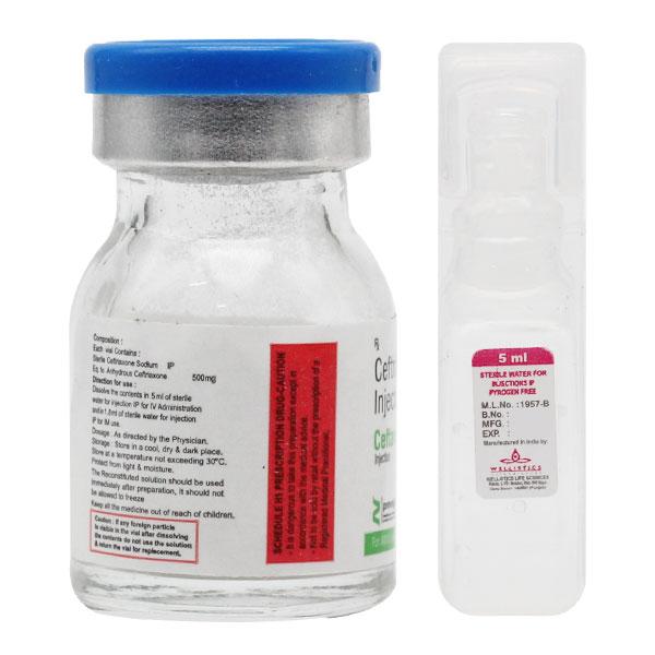 CEFTAVAG 500mg Injection 1's