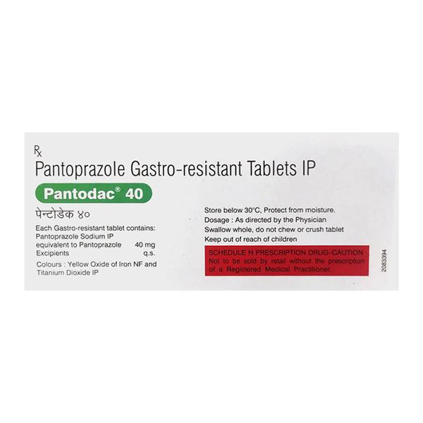 Pantodac 40mg Tablet 15'S