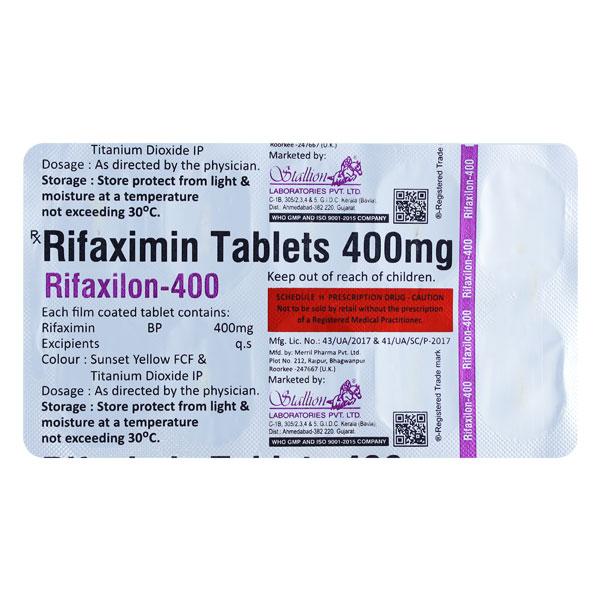 RIFAXILON 400 Tablet 10's