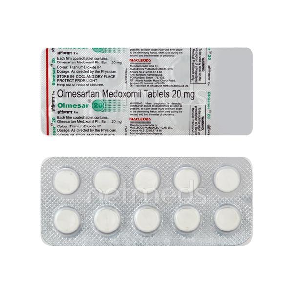 Olmesar 20mg Tablet 10'S