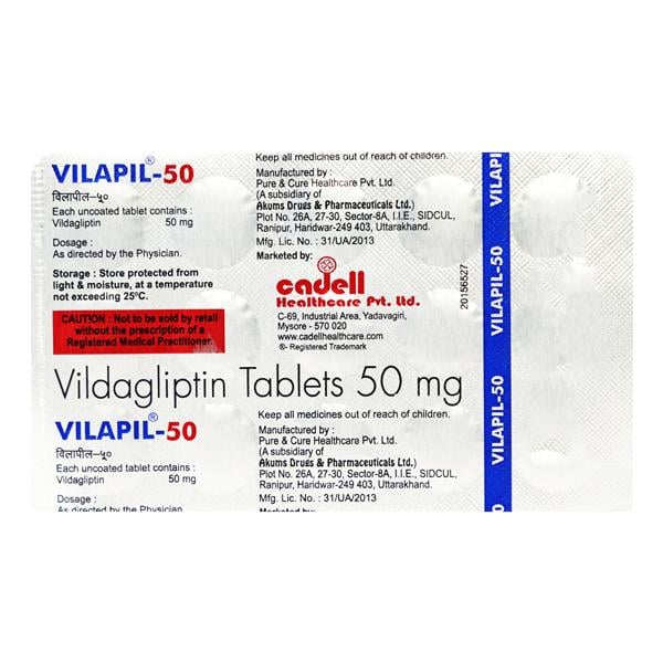VILAPIL 50mg Tablet 15's