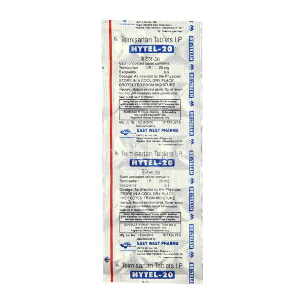 Hytel 20mg Tablet 10'S