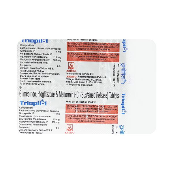 Triopil 1mg Tablet 10'S