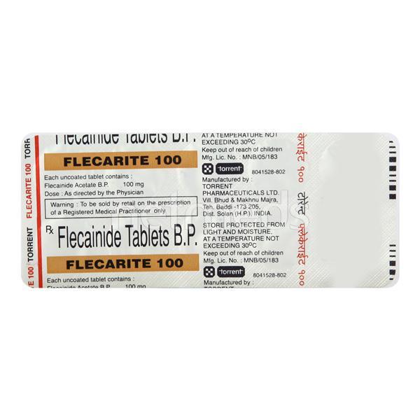 Flecarite 100mg Tablet 10'S