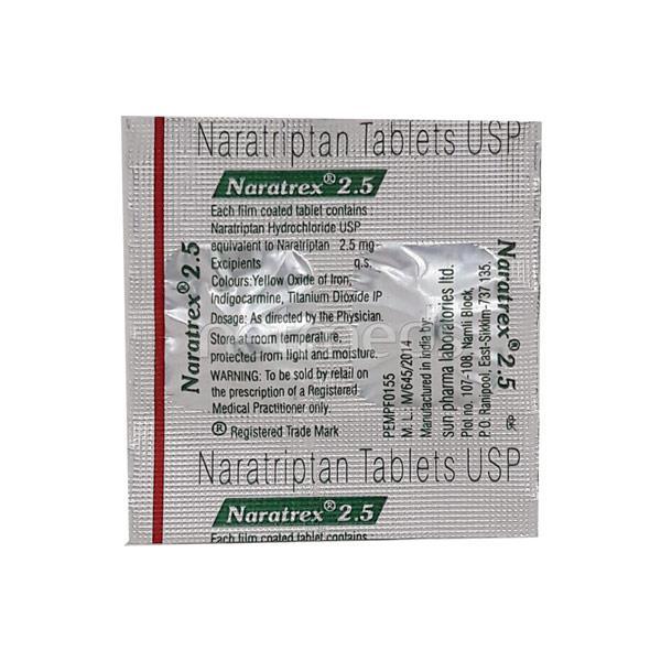 Naratrex 2.5mg Tablet 2'S