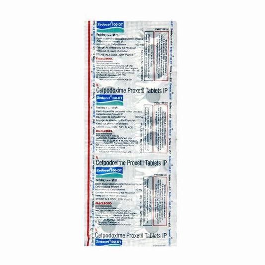 Zedocef DT 100mg Tablet 10'S