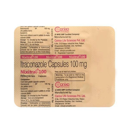Nixitral 100mg Capsule 10'S