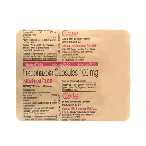 Nixitral 100mg Capsule 10'S