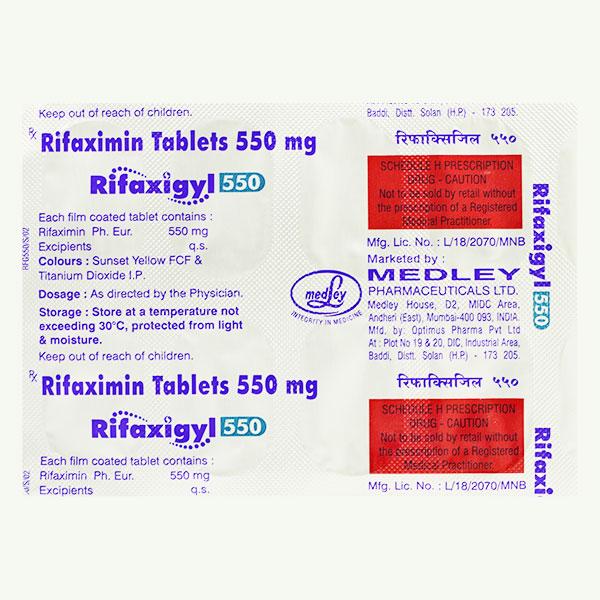 Rifaxigyl 550mg Tablet 10'S