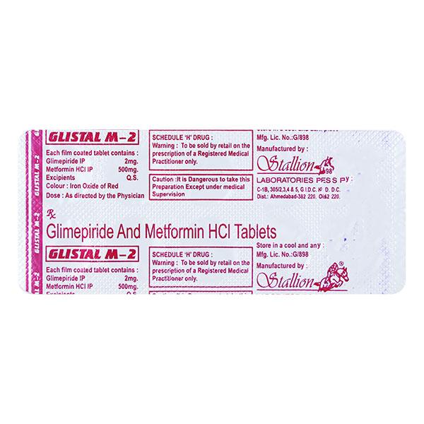 GLISTAL M 2mg Tablet 10's