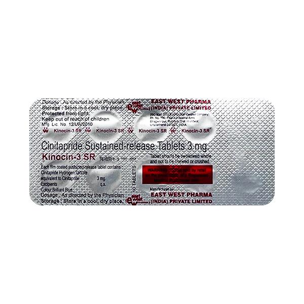 Kinocin SR 3mg Tablet 10'S