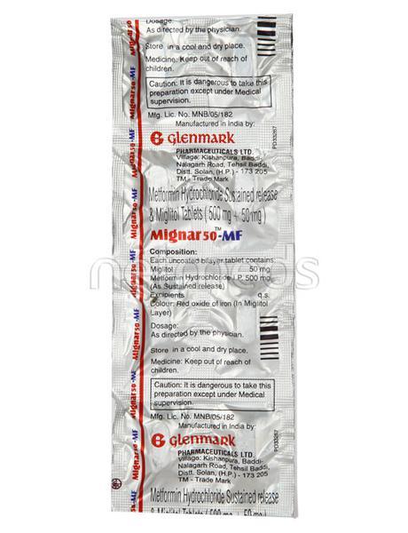 Mignar MF 50mg Tablet 10'S