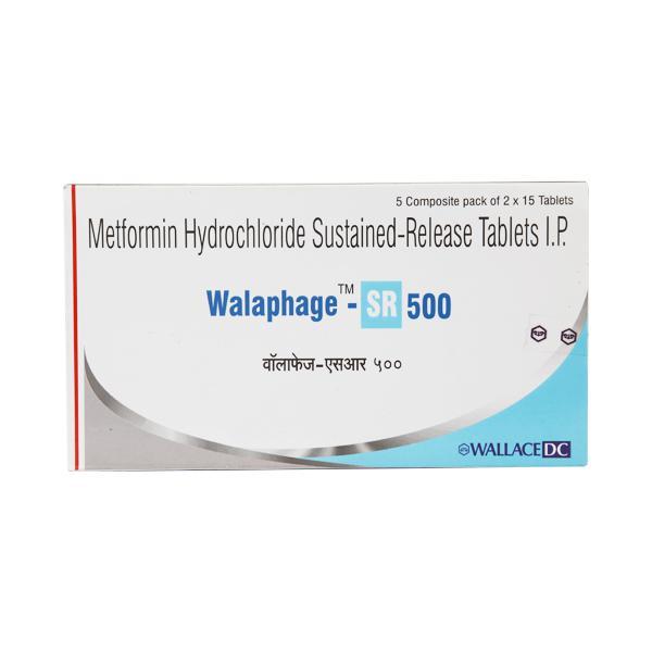 Walaphage SR 500mg Tablet 15'S