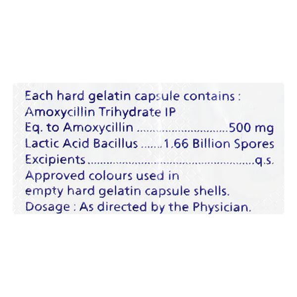 TRUMOX 500mg Capsule 10's