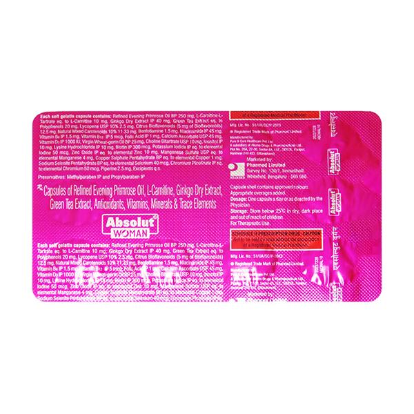 Absolut Woman Capsule 10'S