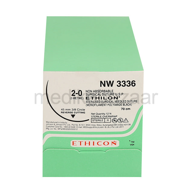 Ethicon Ethilon Suture 2-0