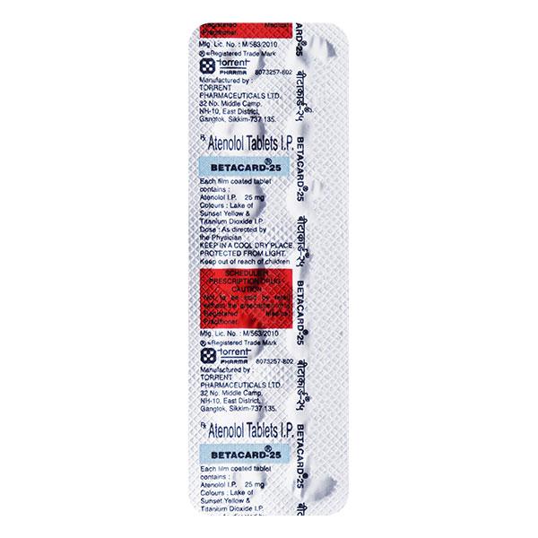 Betacard 25mg Tablet 14'S