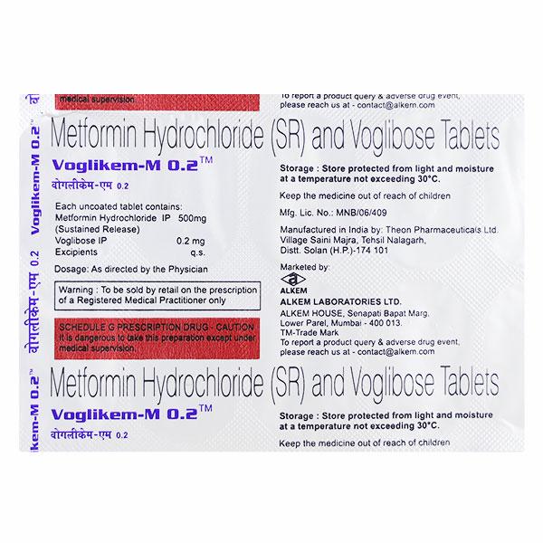Voglikem M 0.2mg Tablet 10'S