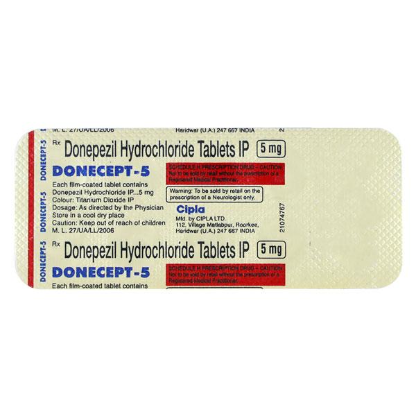 Donecept 5mg Tablet 10'S